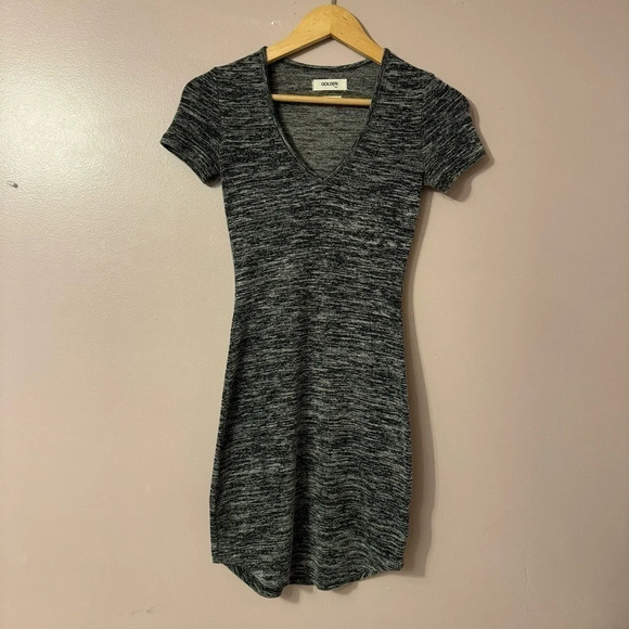Aritzia Golden By TNA Inland Tshirt Dress Dark Gray Women  Size XS - Picture 2 of 7